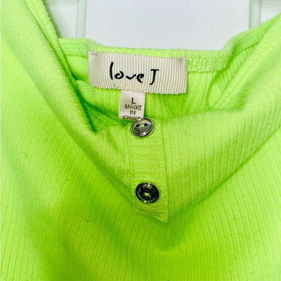 Lime Green knit bodysuit - Picture 3 of 3